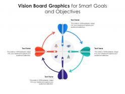 Vision board graphics for smart goals and objectives infographic template