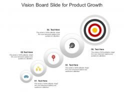 Vision board slide for product growth infographic template