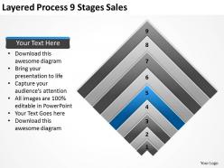 Vision business process diagram 9 stages sales powerpoint templates ppt backgrounds for slides 0522