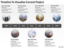 Vision business process diagram timeline to visualize current project powerpoint templates