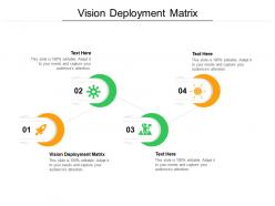 Vision deployment matrix ppt powerpoint presentation gallery tips cpb
