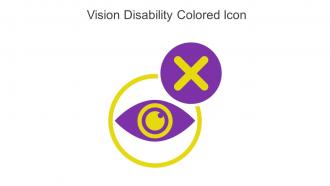 Vision Disability Colored Icon In Powerpoint Pptx Png And Editable Eps Format