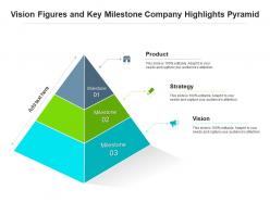 Vision figures and key milestone company highlights pyramid