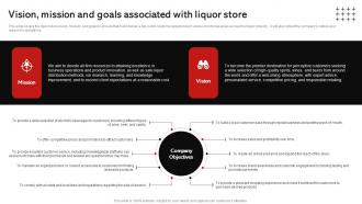 Vision Goals Associated With Liquor Store Wine And Spirits Store Business Plan BP SS