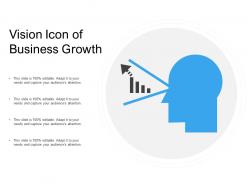 Vision icon of business growth