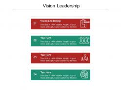 Vision leadership ppt powerpoint presentation slides brochure cpb