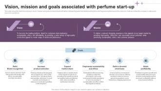 Vision Mission And Goals Associated Luxury Perfume Business Plan BP SS