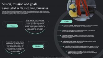 Vision Mission And Goals Associated On Demand Cleaning Services Business Plan BP SS
