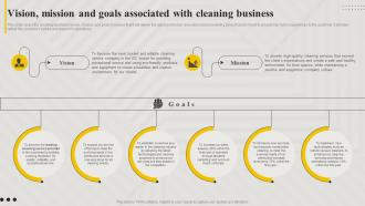 Vision Mission And Goals Associated With Cleaning Business Cleaning Concierge BP SS