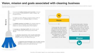 Vision Mission And Goals Associated With Cleaning Business Janitorial Service Business Plan BP SS