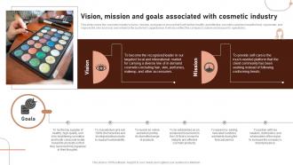 Vision Mission And Goals Associated With Cosmetic Industry Beauty Business Plan BP SS