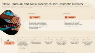 Vision Mission And Goals Associated With Cosmetic Industry Cosmetic Shop Business Plan BP SS