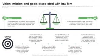 Vision Mission And Goals Associated With Law Firm Start Up Law Office Business Plan BP SS