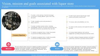 Vision Mission And Goals Associated With Liquor Store Liquor Store Business Plan BP SS