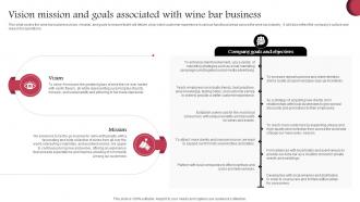 Vision Mission And Goals Associated With Wine Cellar Business Plan BP SS