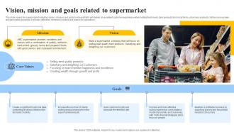 Vision Mission And Goals Related To Grocery Store Business Plan BP SS