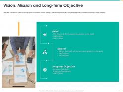 Vision mission and long term objective employee development ppt shows