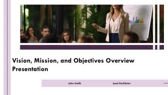 Vision Mission And Objectives Overview Presentation PPT Structure AT