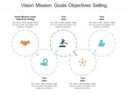 Vision mission goals objectives selling ppt powerpoint presentation model ideas cpb
