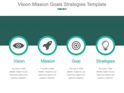 Vision mission goals strategies template powerpoint slide deck