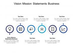 Vision mission statements business ppt powerpoint presentation inspiration ideas cpb