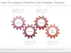 Vision Of Leadership Powerpoint Slide Templates Download