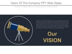 Vision of the company ppt slide styles