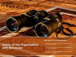 Vision of the organization with binocular