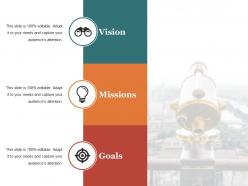 Vision presentation layouts