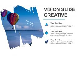 Vision slide creative powerpoint layout