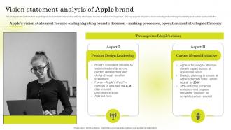Vision Statement Analysis Brand Strategy Of Apple To Emerge Branding SS V