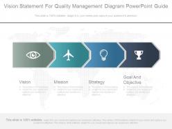 Vision statement for quality management diagram powerpoint guide