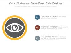 Vision statement powerpoint slide designs