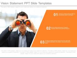 Vision statement ppt slide templates