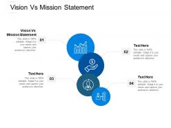 Vision vs mission statement ppt powerpoint presentation summary example topics cpb