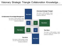 Visionary Strategic Triangle Collaboration Knowledge Management Target Market
