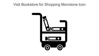 Visit Bookstore For Shopping Monotone Icon In Powerpoint Pptx Png And Editable Eps Format