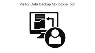 Visitor Data Backup Monotone Icon In Powerpoint Pptx Png And Editable Eps Format