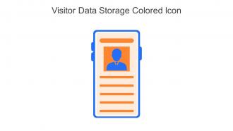 Visitor Data Storage Colored Icon In Powerpoint Pptx Png And Editable Eps Format