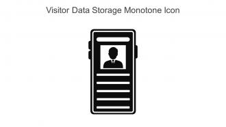Visitor Data Storage Monotone Icon In Powerpoint Pptx Png And Editable Eps Format