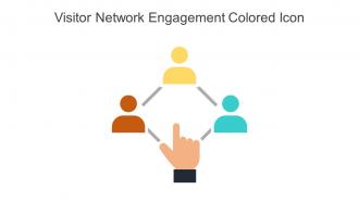 Visitor Network Engagement Colored Icon In Powerpoint Pptx Png And Editable Eps Format