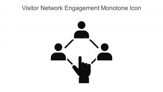 Visitor Network Engagement Monotone Icon In Powerpoint Pptx Png And Editable Eps Format