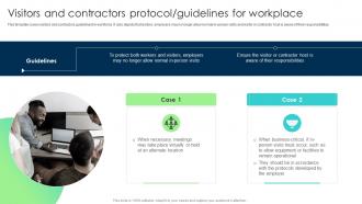 Visitors And Contractors Protocol Guidelines For Workplace Business Transformation Guidelines