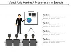 Visual aids making a presentation a speech