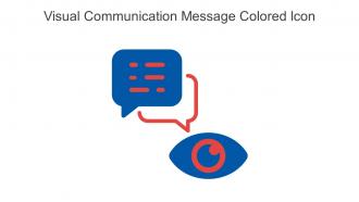 Visual Communication Message Colored Icon In Powerpoint Pptx Png And Editable Eps Format