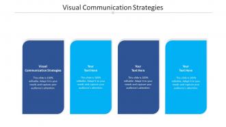 Visual communication strategies ppt powerpoint presentation inspiration cpb