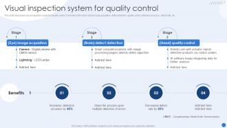 Visual Inspection System For Quality Control Modernizing Production Through Robotic Process Automation