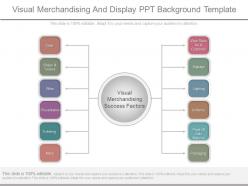 Visual merchandising and display ppt background template
