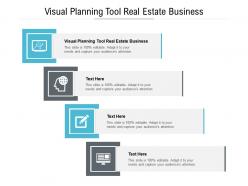 Visual planning tool real estate business ppt powerpoint presentation infographic template cpb