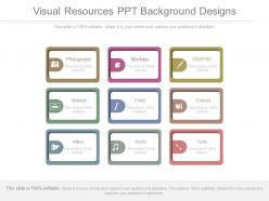 Visual Resources Ppt Background Designs